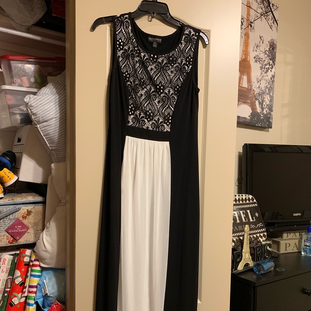 Black and white dress